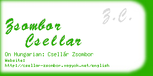 zsombor csellar business card